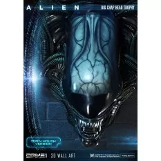 Alien 3D Wall Art Warrior Alien Head Trophy Open Mouth Version 58 cm