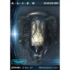 Alien 3D Wall Art Warrior Alien Head Trophy Open Mouth Version 58 cm