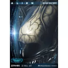 Alien 3D Wall Art Warrior Alien Head Trophy Open Mouth Version 58 cm