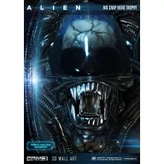 Alien 3D Wall Art Warrior Alien Head Trophy Open Mouth Version 58 cm
