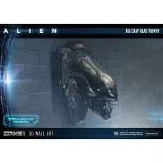 Alien 3D Wall Art Warrior Alien Head Trophy Open Mouth Version 58 cm