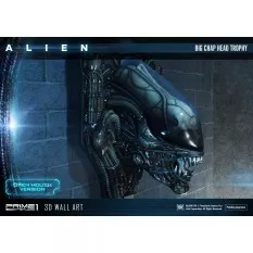 Alien 3D Wall Art Warrior Alien Head Trophy Open Mouth Version 58 cm