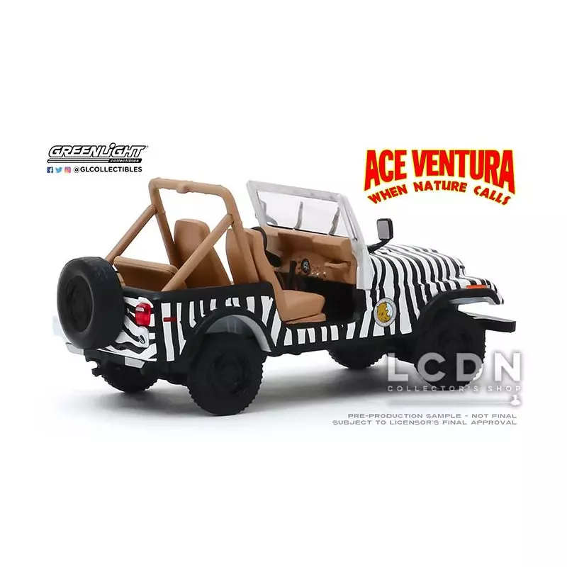 Ace Ventura en Afrique ( Ace Ventura When Nature Calls ) 1976 Jeep CJ-7 86574 1/43