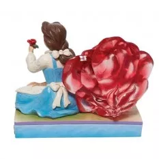 Disney Beauty and the Beast Figure Belle with Clear Resin Rose 12cm