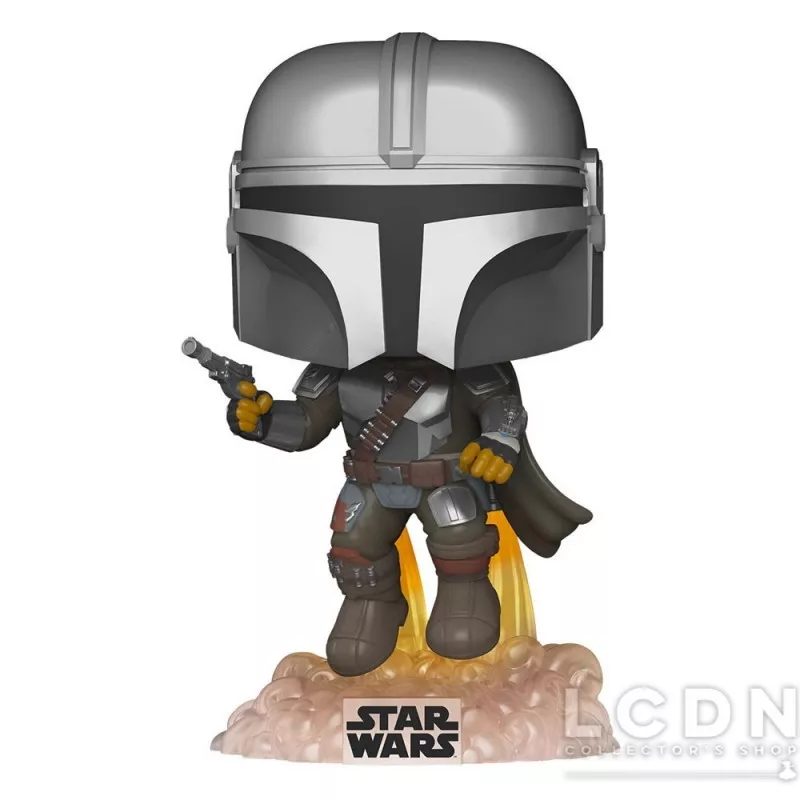 Star Wars: The Mandalorian POP! Television Mando Flying with Blaster SPECIAL EDITION Vinyl Figure 10cm N°408