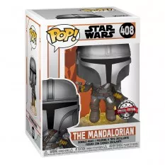 Star Wars: The Mandalorian POP! Television Mando Flying with Blaster SPECIAL EDITION Vinyl Figure 10cm N°408