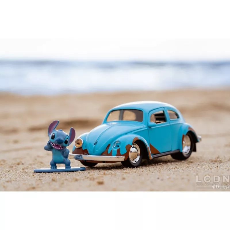 Lilo and Stitch Stitch Figure &amp; 1959 VW Volkswagen Beetle 33251 1/32