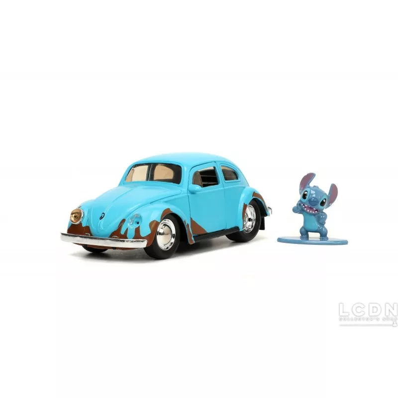 Lilo and Stitch Stitch Figure &amp; 1959 VW Volkswagen Beetle 33251 1/32