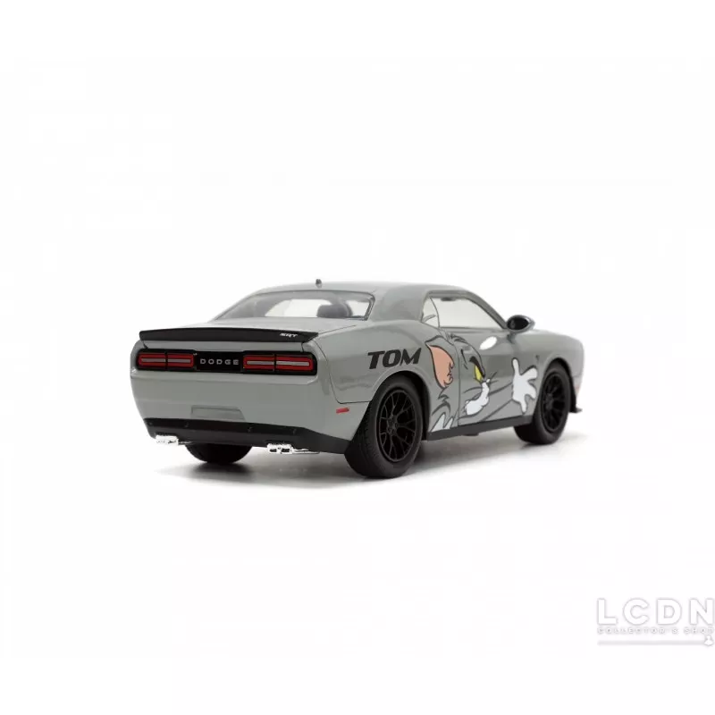 Voiture Miniature Jada Toys 1:24 - Dodge Challenger Hellcat 2015 Avec Jerry (Tom & Jerry) - Neuf En Boîte