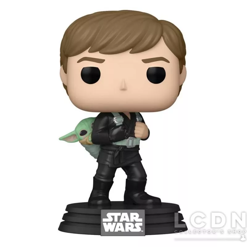 Star Wars: Le Livre de Boba Fett POP! Télévision Luke &amp; Grogu (TRNG) Vinyle Figurine 10cm N°583