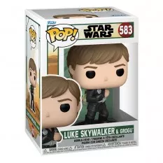 Star Wars: Le Livre de Boba Fett POP! Télévision Luke & Grogu (TRNG) Vinyle Figurine 10cm N°583