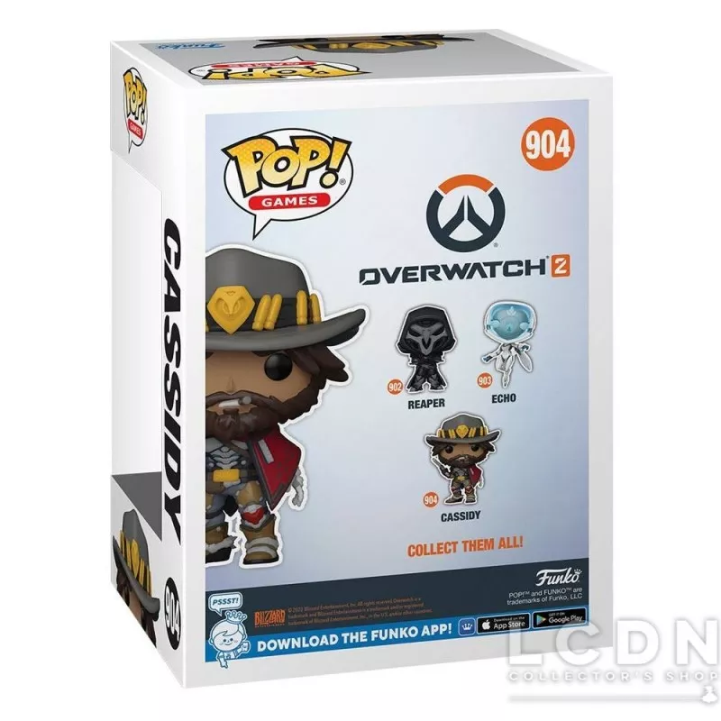 Overwatch 2 POP! Games Cassidy Vinyle Figurine 10cm N°904