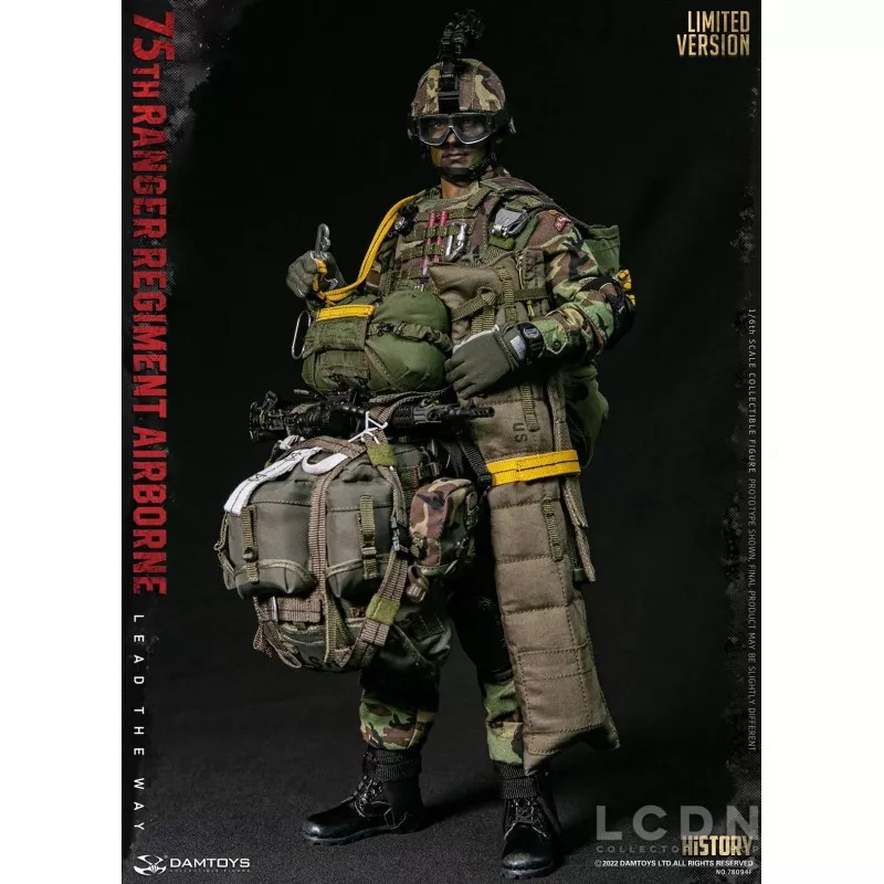 Army Ranger Hot Toys 75th Ranger Regiment Airborne Saw Gunner