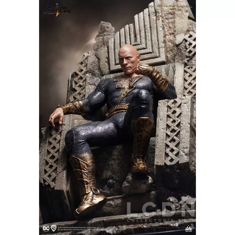 Black Adam Statue 1/4 Black Adam On Throne Queen Studios 53cm