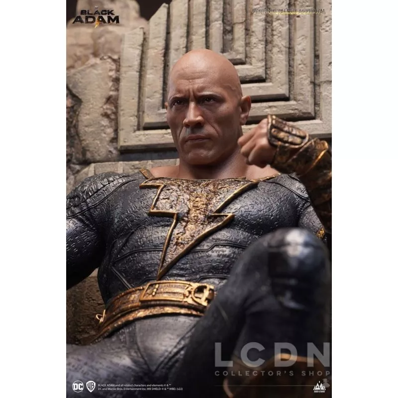 Black Adam Statue 1/4 Black Adam On Throne Queen Studios 53cm
