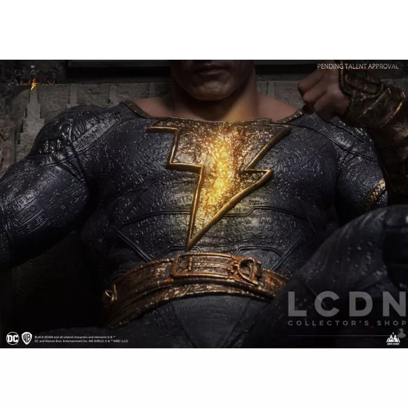 Black Adam Statue 1/4 Black Adam On Throne Queen Studios 53cm