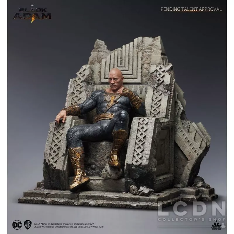 Black Adam Statue 1/4 Black Adam On Throne Queen Studios 53cm