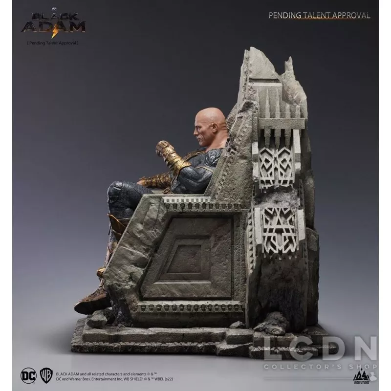Black Adam Statue 1/4 Black Adam On Throne Queen Studios 53cm