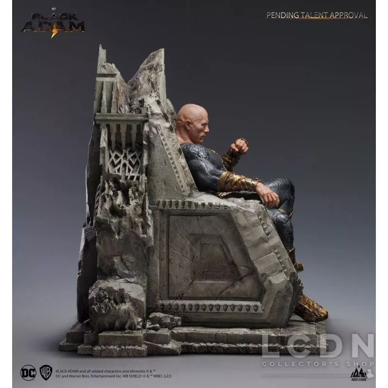 Black Adam Statue 1/4 Black Adam On Throne Queen Studios 53cm