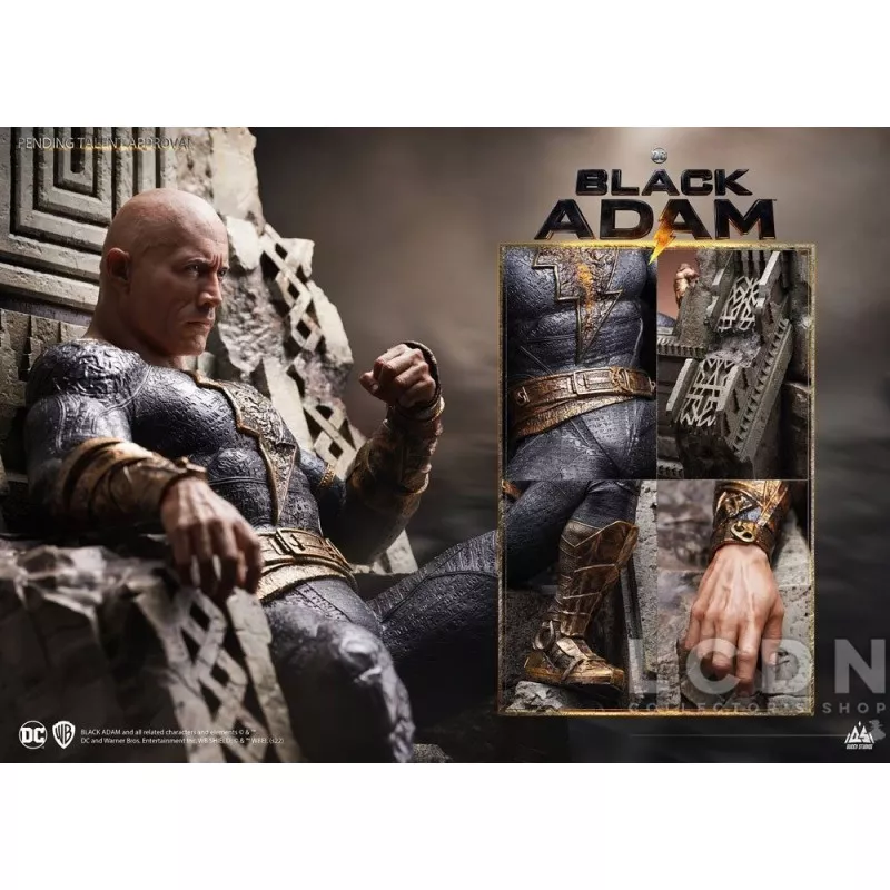 Black Adam Statue 1/4 Black Adam On Throne Queen Studios 53cm