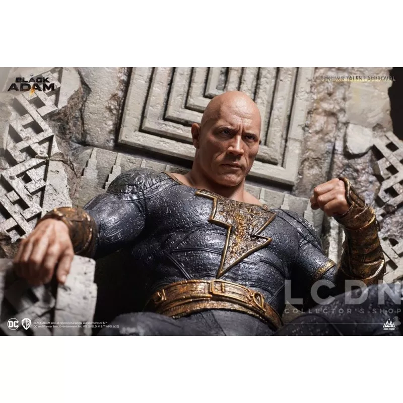 Black Adam Statue 1/4 Black Adam On Throne Queen Studios 53cm