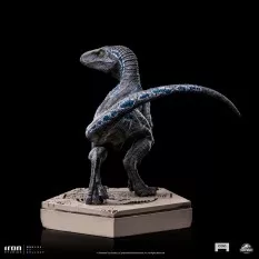 Jurassic World Icons Statue Velociraptor B Blue 7cm
