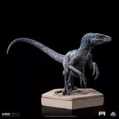 Jurassic World Icons Statue Velociraptor B Blue 7cm