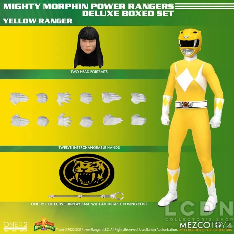Mighty Morphin Power Rangers Pack de 5 Action Figurines 1/12 One12 Collective 16 - 17cm