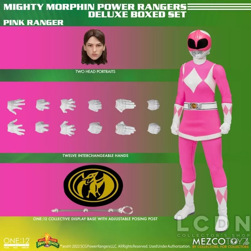 Mighty Morphin Power Rangers Pack de 5 Action Figurines 1/12 One12 Collective 16 - 17cm