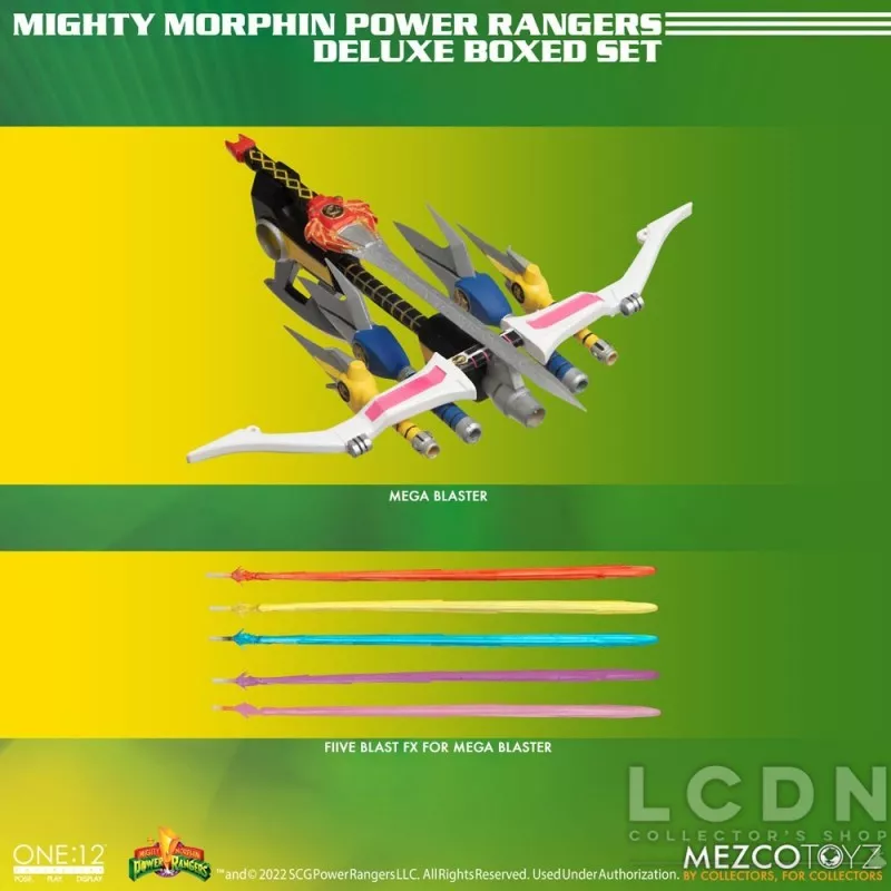Mighty Morphin Power Rangers Pack de 5 Action Figurines 1/12 One12 Collective 16 - 17cm