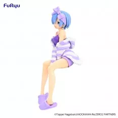 Re:Zero Figure Noodle Stopper Rem Room Wear Purple Color Ver. 14cm