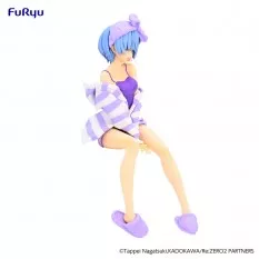 Re:Zero Figure Noodle Stopper Rem Room Wear Purple Color Ver. 14cm