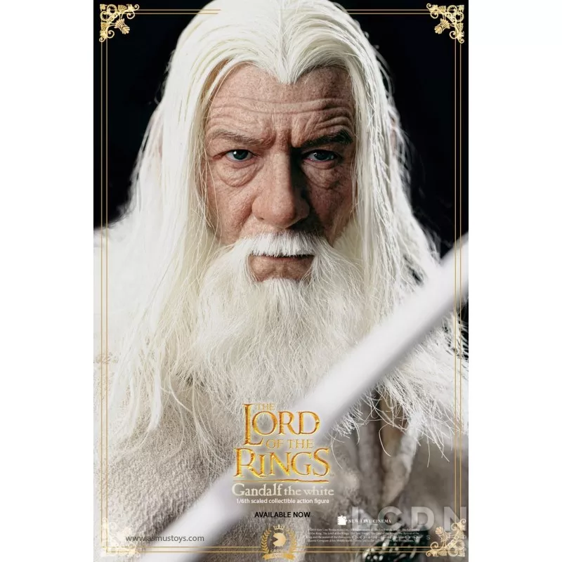 The Lord of the Rings The Crown Series Collectible Action Figure 1/6 Gandalf the White &amp; Shadowfax LOTR003 Asmus 30cm