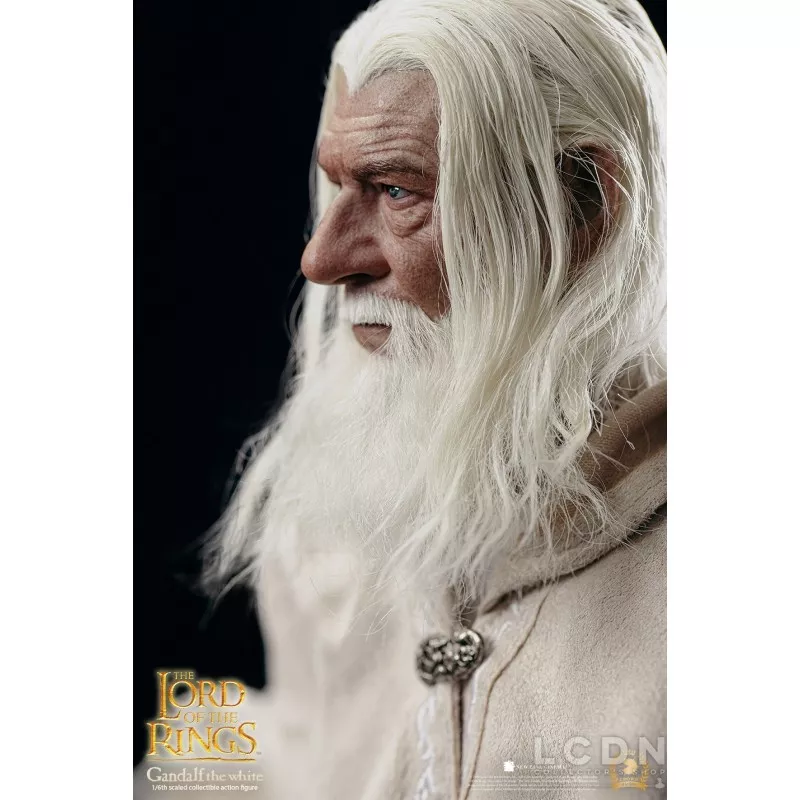 The Lord of the Rings The Crown Series Collectible Action Figure 1/6 Gandalf the White &amp; Shadowfax LOTR003 Asmus 30cm