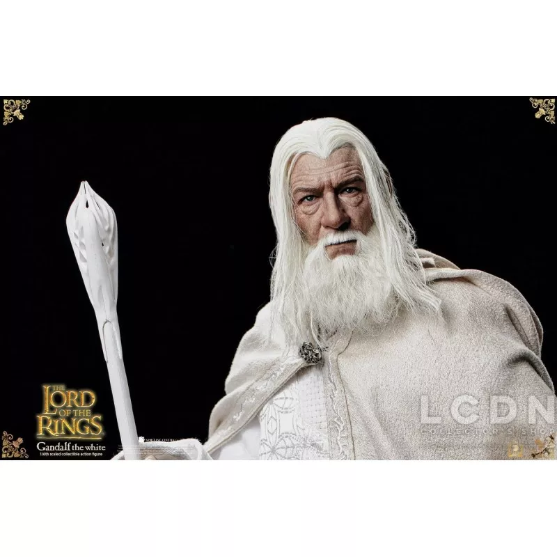 The Lord of the Rings The Crown Series Collectible Action Figure 1/6 Gandalf the White &amp; Shadowfax LOTR003 Asmus 30cm
