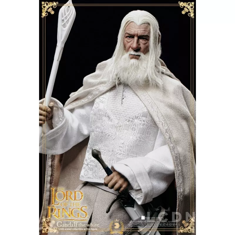 The Lord of the Rings The Crown Series Collectible Action Figure 1/6 Gandalf the White &amp; Shadowfax LOTR003 Asmus 30cm