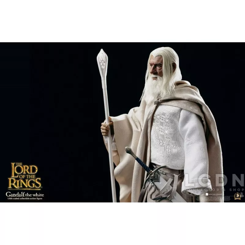 The Lord of the Rings The Crown Series Collectible Action Figure 1/6 Gandalf the White &amp; Shadowfax LOTR003 Asmus 30cm