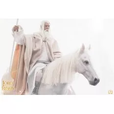 The Lord of the Rings The Crown Series Collectible Action Figure 1/6 Gandalf the White & Shadowfax LOTR003 Asmus 30cm