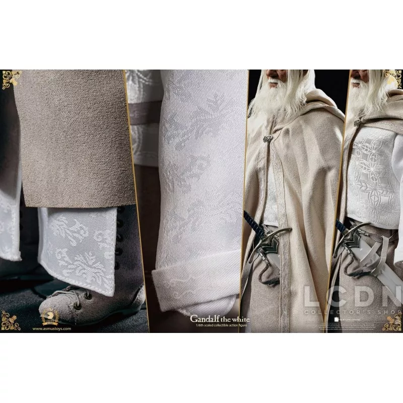 The Lord of the Rings The Crown Series Collectible Action Figure 1/6 Gandalf the White &amp; Shadowfax LOTR003 Asmus 30cm