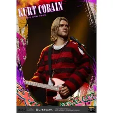Nirvana Kurt Cobain Collectible Action Figure 1/6 Blitzway 30cm (New)
