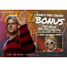 Nirvana Kurt Cobain Collectible Action Figure 1/6 Blitzway 30cm (New)