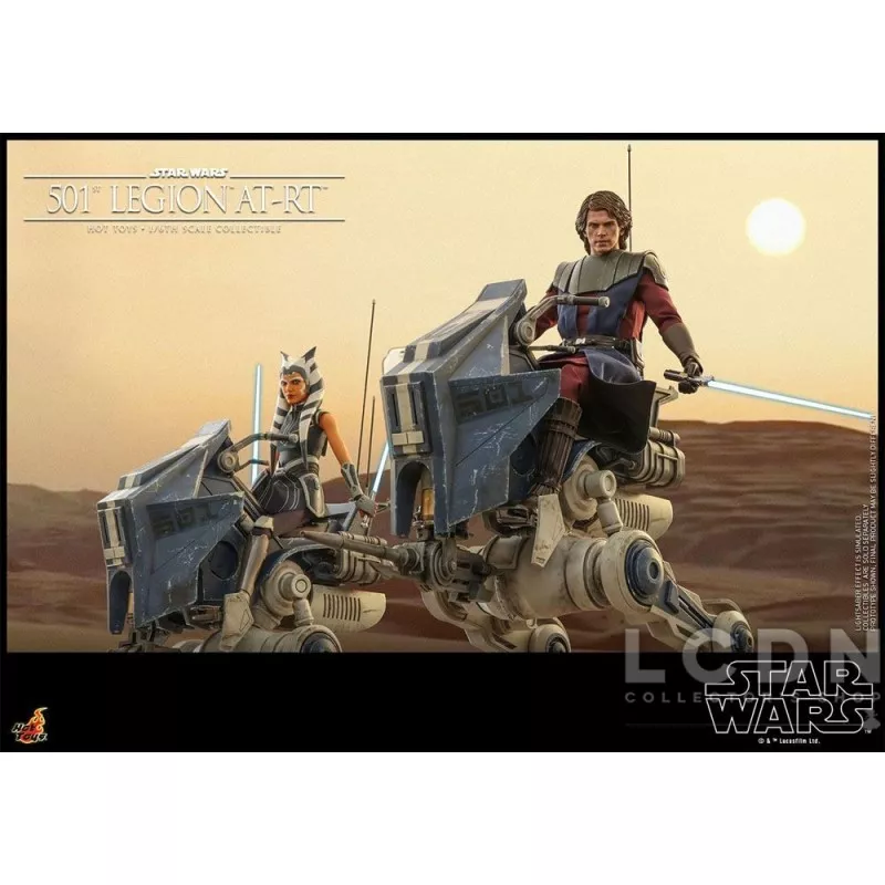 Hot Toys TMS090 Star Wars: The Clone Wars Collectible Action Figurine 1/6 501st Legion AT-RT 64cm