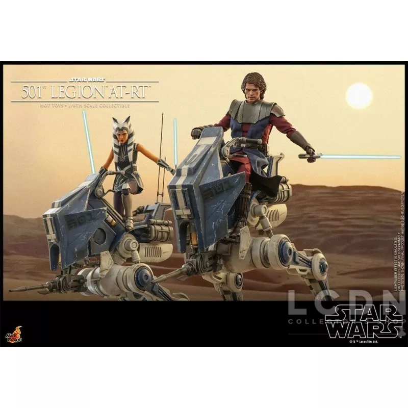 Hot Toys TMS090 Star Wars: The Clone Wars Collectible Action Figurine 1/6 501st Legion AT-RT 64cm