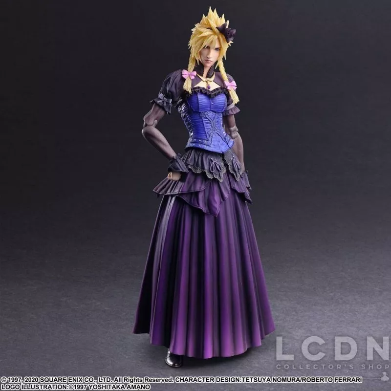 Final Fantasy VII Remake Play Arts Kai Action Figurine Cloud Strife Dress Ver. 28cm