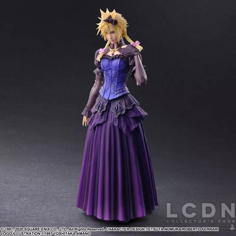 Final Fantasy VII Remake Play Arts Kai Action Figurine Cloud Strife Dress Ver. 28cm