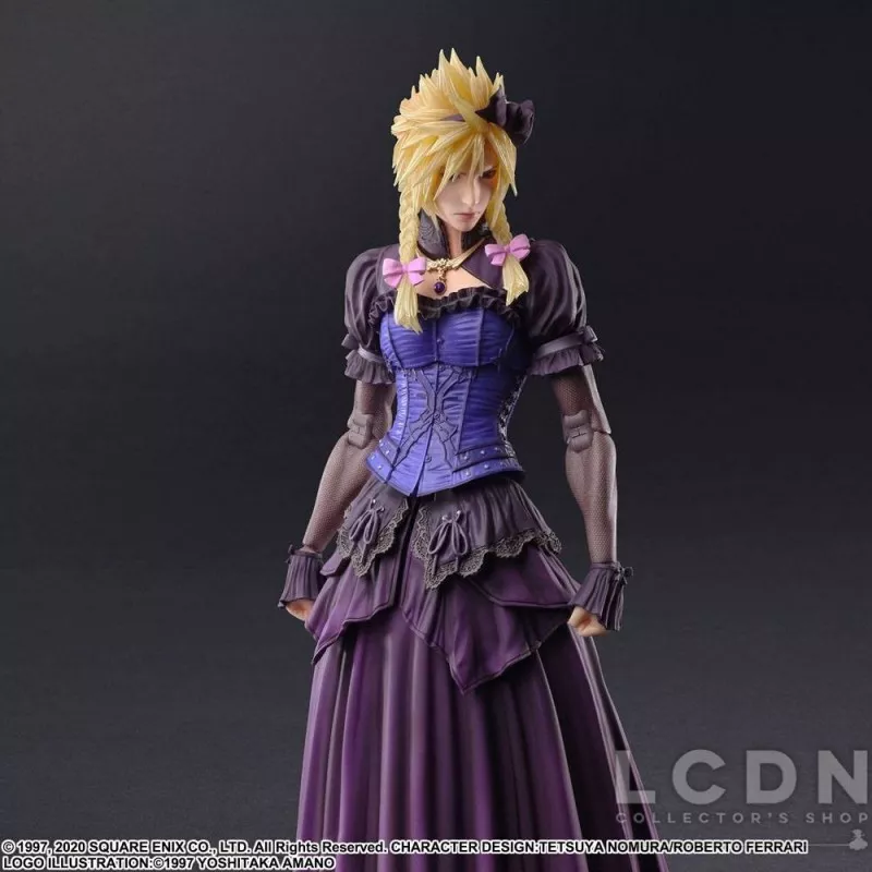 Final Fantasy VII Remake Play Arts Kai Action Figurine Cloud Strife Dress Ver. 28cm