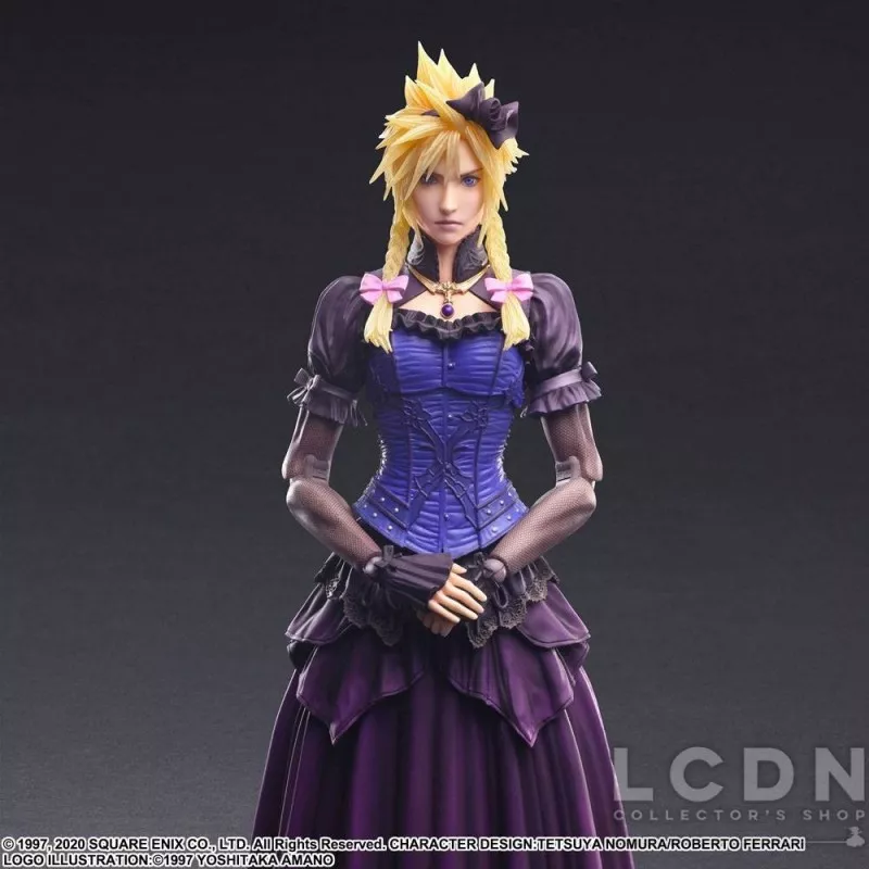 Final Fantasy VII Remake Play Arts Kai Action Figurine Cloud Strife Dress Ver. 28cm