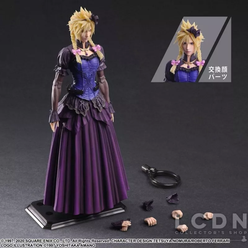 Final Fantasy VII Remake Play Arts Kai Action Figurine Cloud Strife Dress Ver. 28cm