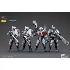 Warhammer 40k Set de 4 Action Figurines 1/18 T'au Empire Fire Warrior Joytoy 12cm
