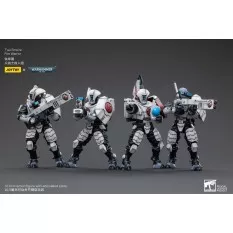 Warhammer 40k Set de 4 Action Figurines 1/18 T'au Empire Fire Warrior Joytoy 12cm